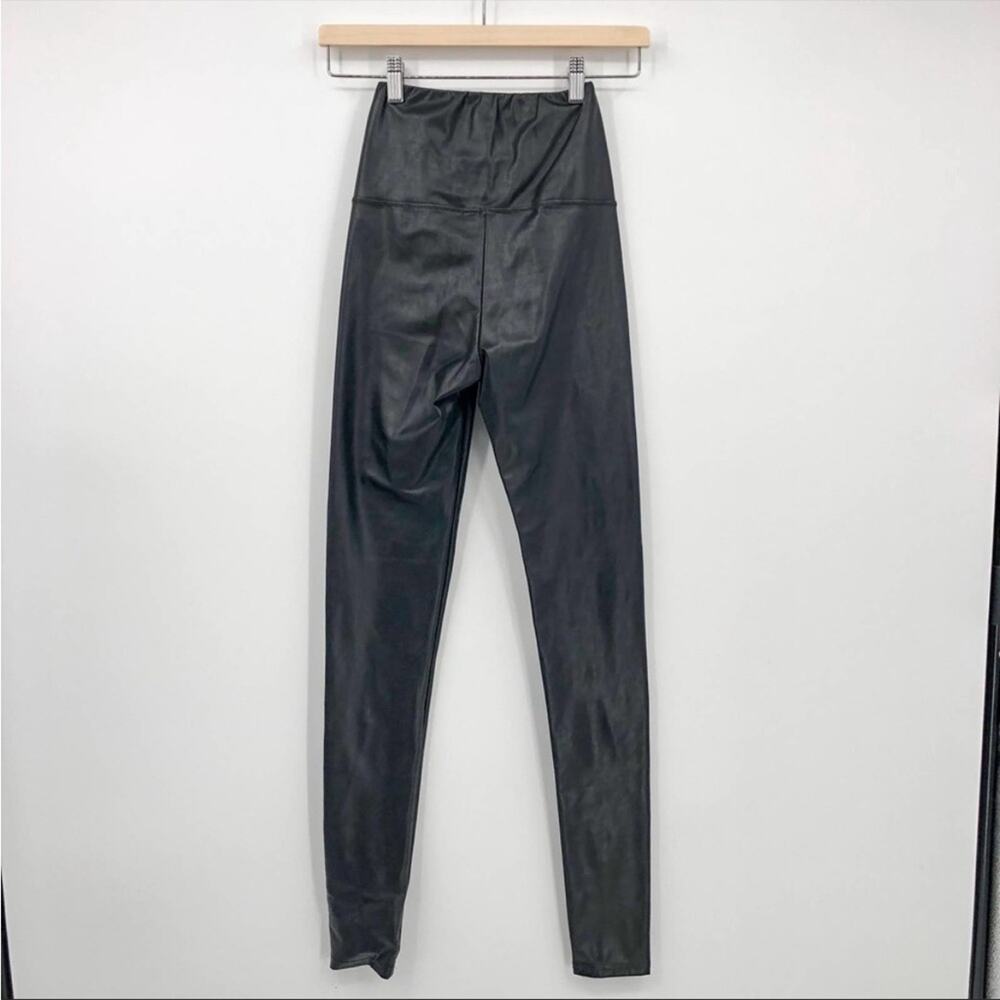Wilfred Free Daria Pant High-Waisted Black Vegan Leather Leggings Extra Small - Picture 2 of 7